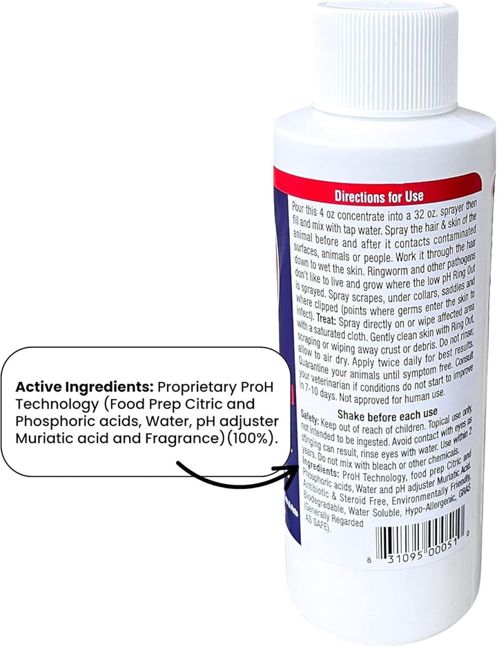 - Control and Help Ringworm for Cats, Dogs, Sheep, Goats, Cattle, Horses, All Pets and Livestock Makes 32 Oz. of Spray