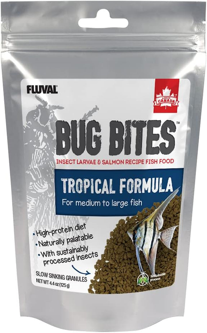 Bug Bites Tropical Fish Food, Small Granules for Small to Medium Sized Fish, 1.6 Oz., A6577