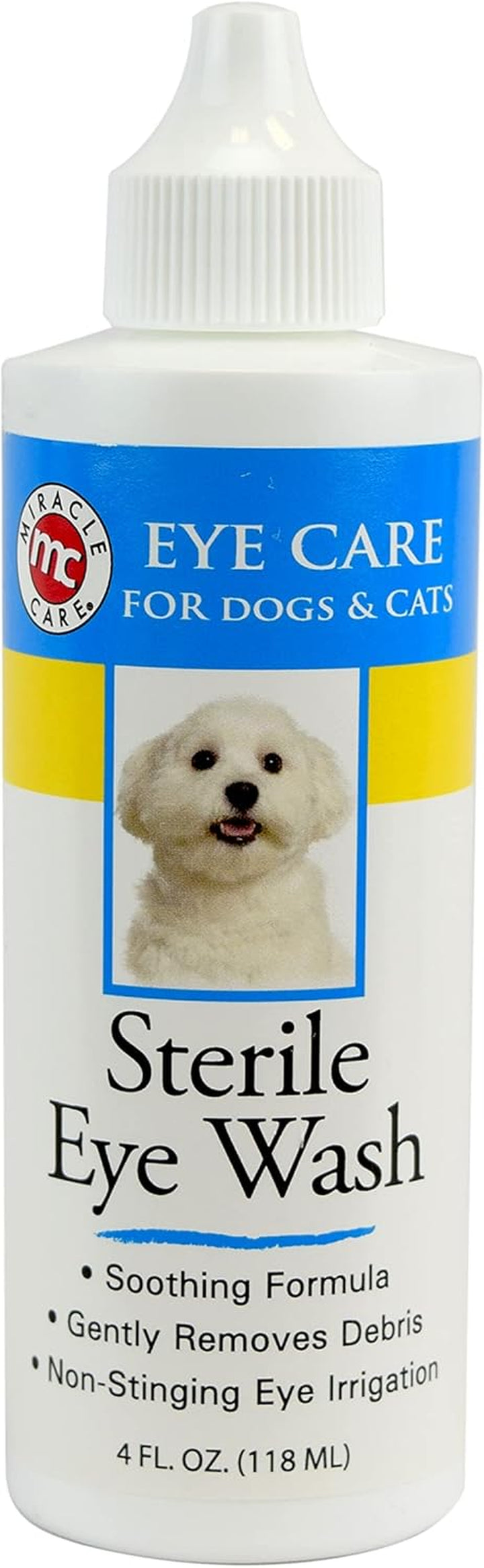 Eye Wash Pads for Dogs and Cats Made in USA, Soft Pet Wipes for Gently Cleaning Eyes, Sterile Cat and Dog Wipes Formulated to Remove Eye Debris, 90 Count