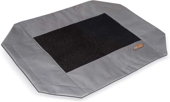 Dog Cot Replacement Cover, Designed to Fit K&H Large Pet Cots (Sold Separately), Indoor Outdoor, Breathable Cooling Mesh Center, Machine Washable - Large 42 X 30In Chocolate