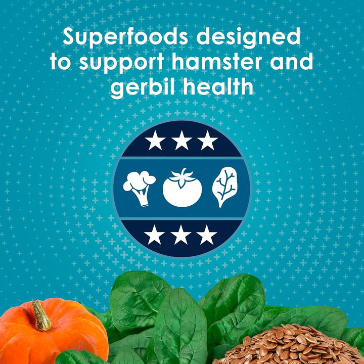 Forti-Diet Pro Health Nourish+Protect Hamster and Gerbil Food, Comprehensive Nutrition Backed by Science, Digestive Health, Immune Support, 3 Pounds