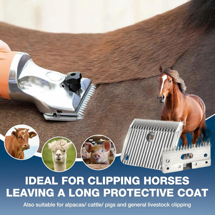 A2/AC Medium Blade 2.5Mm (3/32”) Cut Length, Fits Equine and General Livestock, Compatible with Lister Star/Legend/Liberty/Fusion Animal Clippers