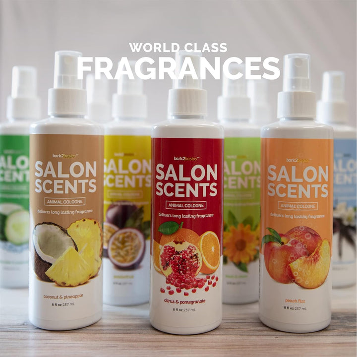 Salon Scents Pet Grooming Cologne - 8 Oz, Natural Professional Groomer Grade Perfume Deodorant for Dogs and Cats, Long Lasting, Deodorizing (Blueberry Pie)