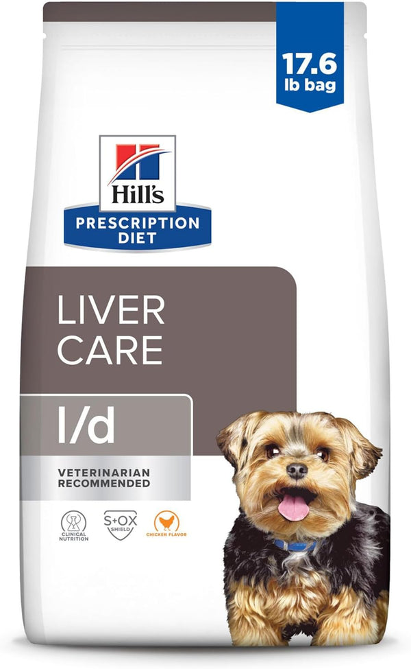 L/D Liver Care Chicken Flavor Dry Dog Food, Veterinary Diet, 17.6 Lb. Bag