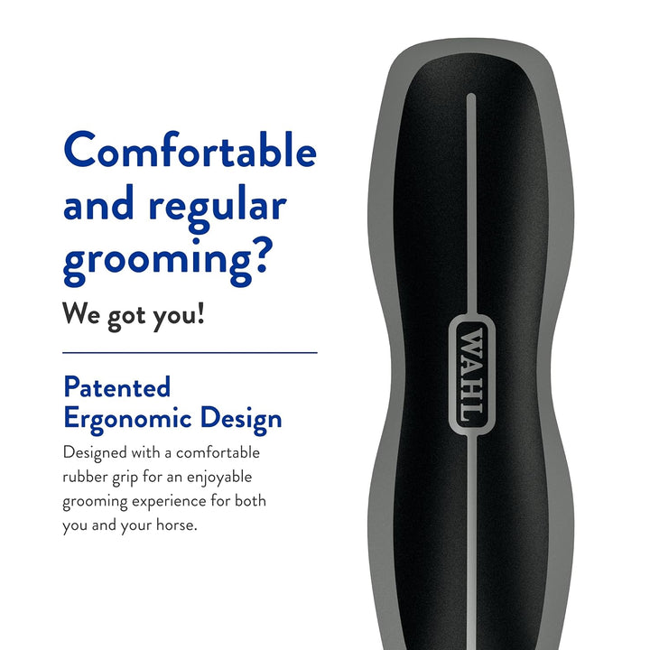 Professional Animal Equine Grooming Stiff Body Horse Brush, Black (#858705)