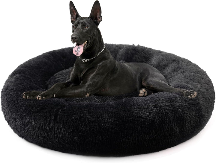 Dog Bed for Small Medium Large Dogs Cats, 20 Inch Calming Washable-Round Cozy Soft Pet Bed for Puppy and Kitten with Slip-Resistant Bottom