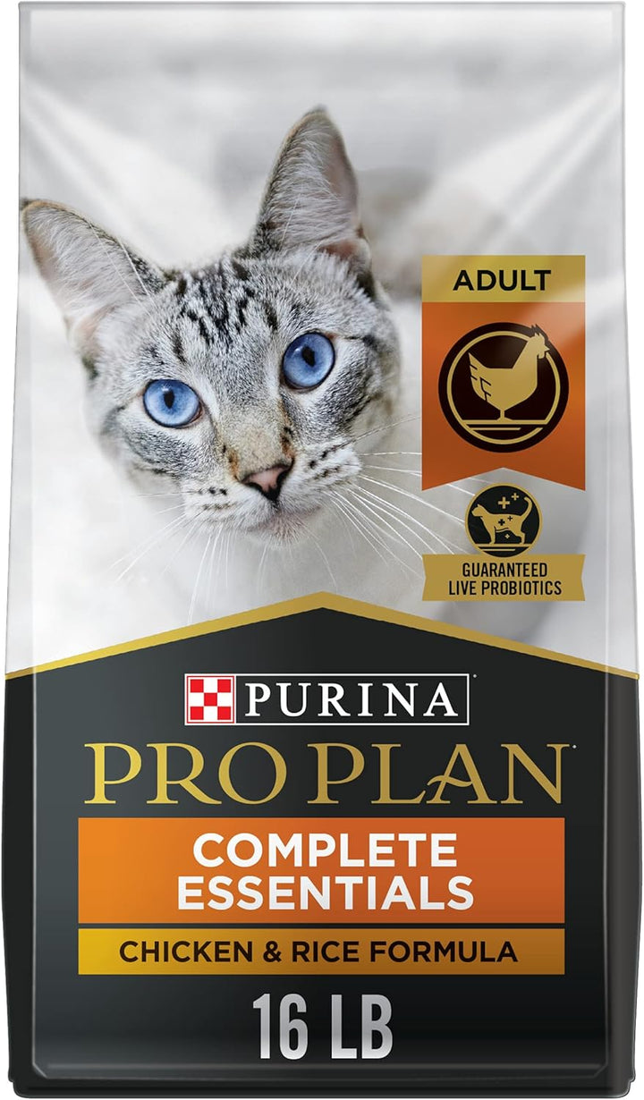 High Protein Cat Food with Probiotics for Cats, Chicken and Rice Formula - 7 Lb. Bag