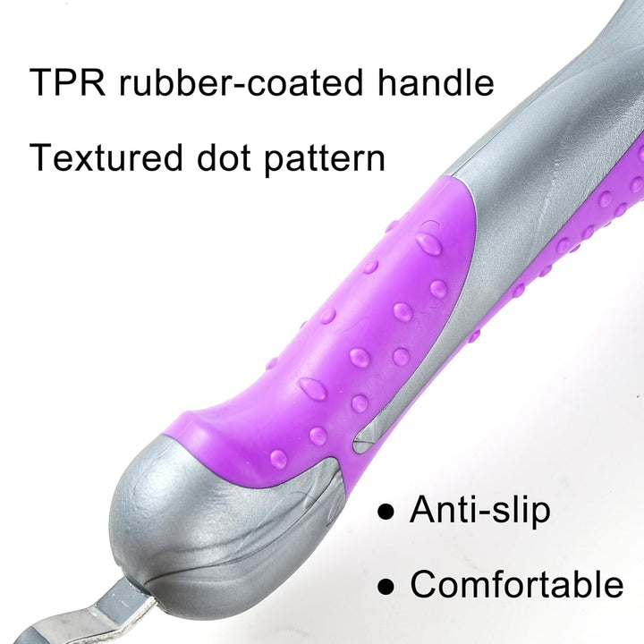 Horse Hoof Pick with Dual Brush,Tpr Non-Slip Grip, Farrier Tool Hoof Pick for Horse Hoof Cleaning and Grooming
