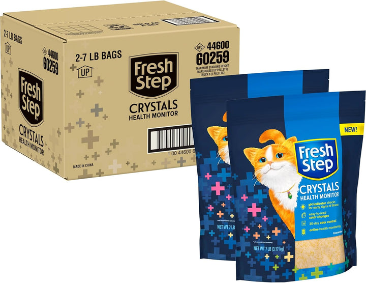 Crystals, Premium Cat Litter, Scented, 8 Pounds, Pack of 2 (Package May Vary)