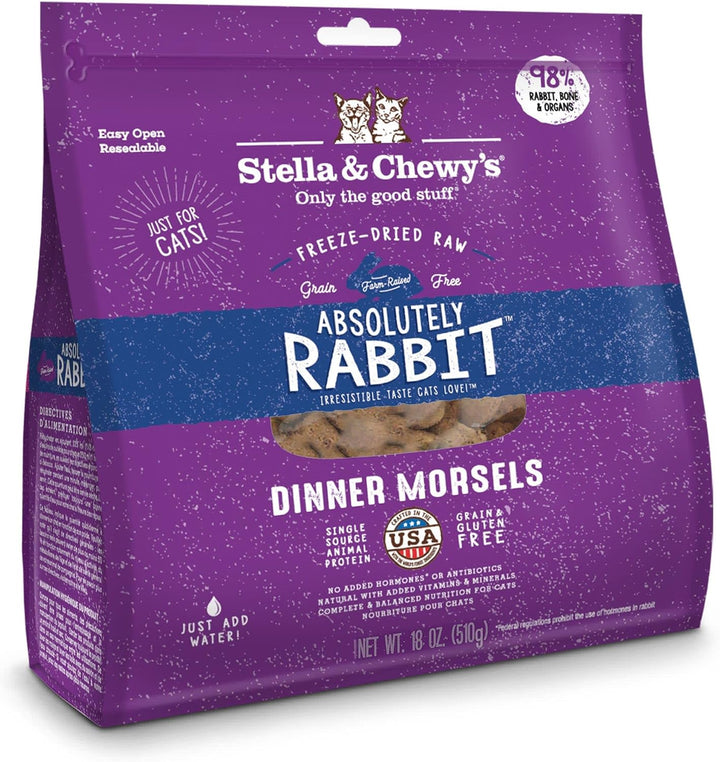 Freeze-Dried Raw Cat Dinner Morsels - Premium Chicken Recipe with 98% Cage-Free Meat & Organs - Natural Grain-Free Cat & Kitten Food - Made in USA - 3.5 Oz