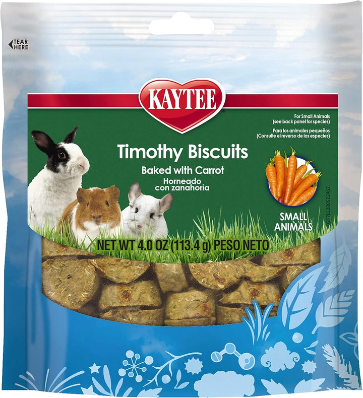 Timothy Biscuits Baked Treat for Pet Guinea Pigs, Rabbits & Other Small Animals, Apple, 4 Oz