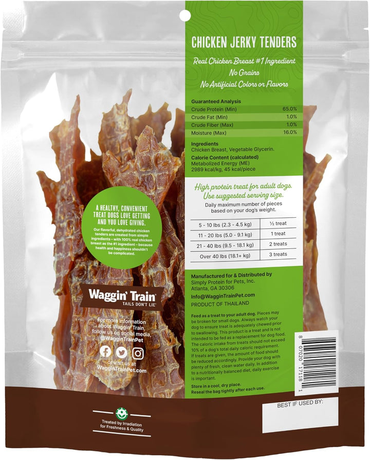 Chicken Jerky for Dogs - Limited Ingredient Dog Treats for Dogs 30 Oz. Pouch
