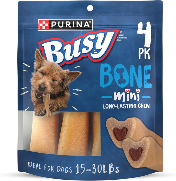 Bone Small Breed Adult Dog Chew Bone Treats, Mini - 20 Ct. Pouch