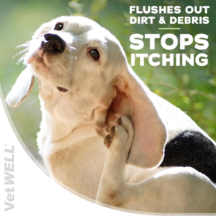 Ear Cleaner for Dogs and Cats - Otic Rinse for Infections and Controlling Ear Infections and Odor in Pets - 8 Oz (Cucumber Melon)