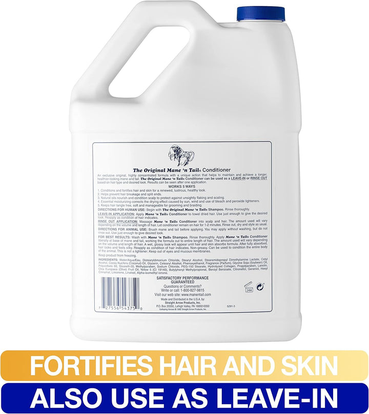 Conditioner Gallon, for Soft Silky Hair. for Horses and Humans! (128 Fl Oz)