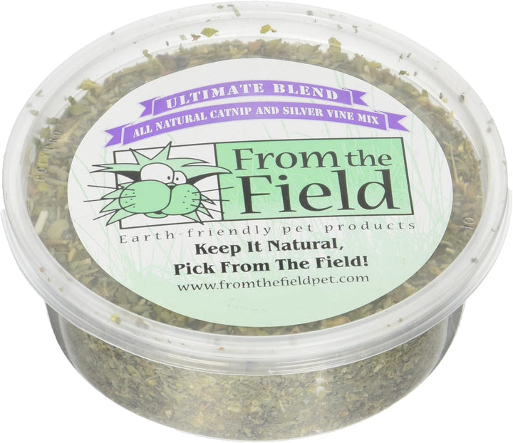 | Ultimate Blend Catnip & Silver Vine | Premium Usa-Grown Catnip for Toys & Playtime | Fresh, Potent, Non-Toxic, Eco-Friendly | Safe for Kittens & Cats | Resealable 2 Oz Tub