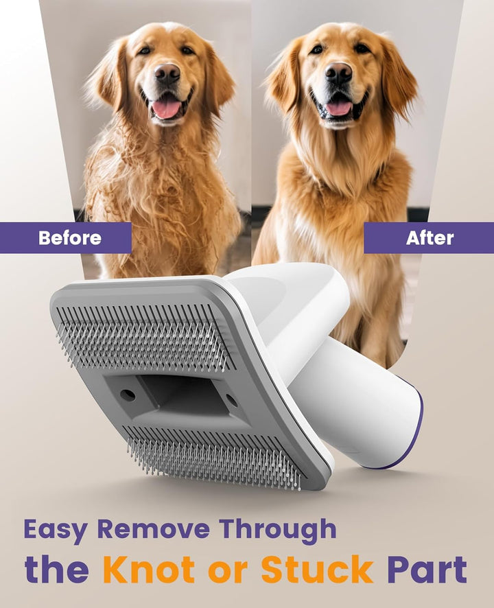 Dog Hair Vacuum & Dog Grooming Kit/Low Noise Dog Grooming Vacuum12Kpa,Dog Vacuum for Shedding Grooming for Pet Hair&Home Cleaning