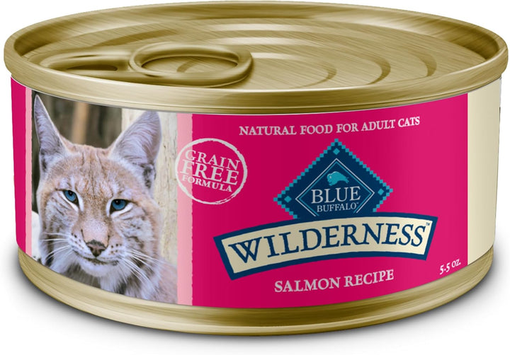 Wilderness High Protein, Natural Adult Pate Wet Cat Food Variety Pack, Chicken, Salmon, Duck 3-Oz Cans (12 Count- 4 of Each Flavor)