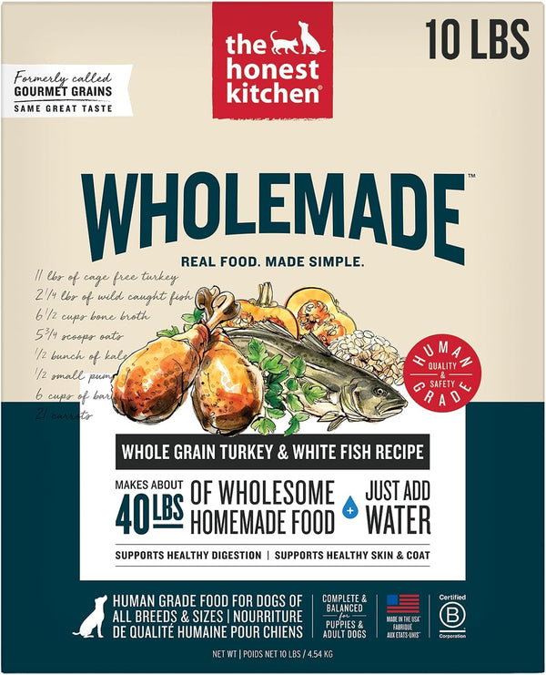 Wholemade™ Whole Grain Turkey & White Fish Dog Food, 10 Lb Box