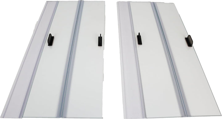 Glass Canopy 2Piece Set for Marineland 55 Gallon Aquarium Fish Tank (Each Piece Measure 23 X 11.46 X 0.16In)