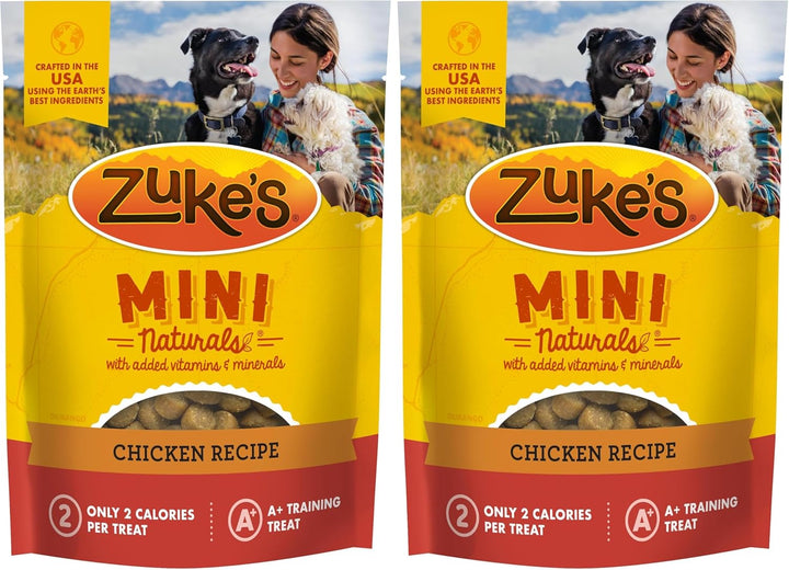 Zuke’S Mini Naturals Dog Training Treats for Dogs, Pet Treats Made with Real Chicken, 16 Oz
