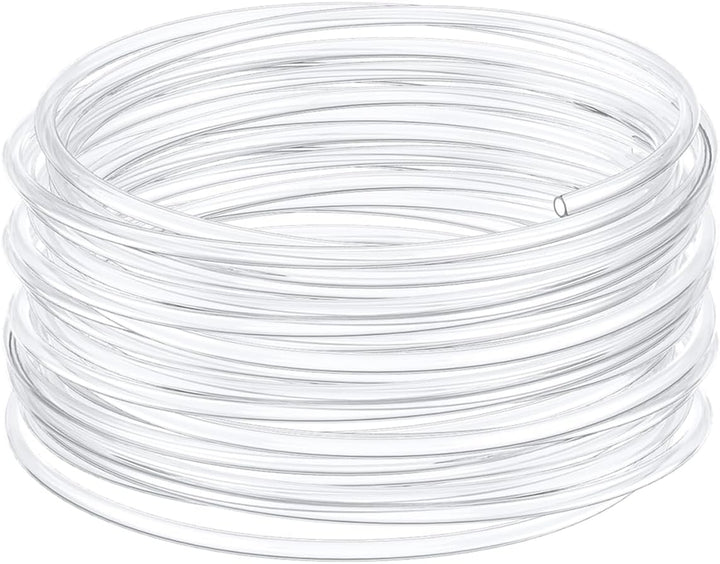 Aquarium Airline Tubing 6.5 Feet Standard 3/16" Aquarium Tubing for Fish Tank Air Pump, Flexible Kink-Resistant Pure PVC Hose for Aquarium Garden Terrarium Pond