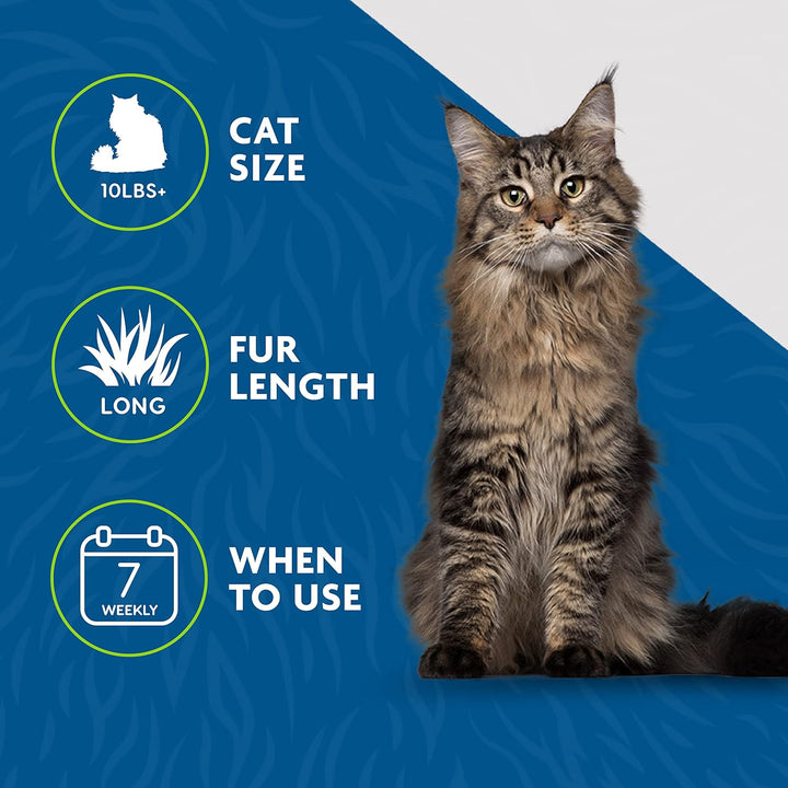 ® Deshedding Tool for Medium/Large Cats, Long Hair, Removes Loose Hair from Shedding