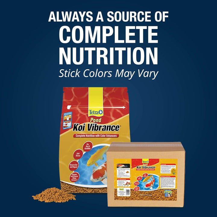 pond Koi Vibrance, Soft Sticks, Easy to Digest Floating Pond Food, 5.18 Lbs