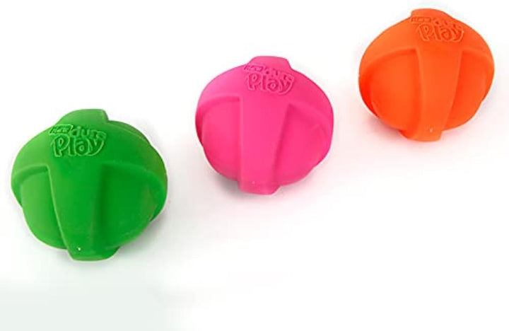 Duraplay Ball Squeaky Latex Dog Toy, Medium 3 Pack