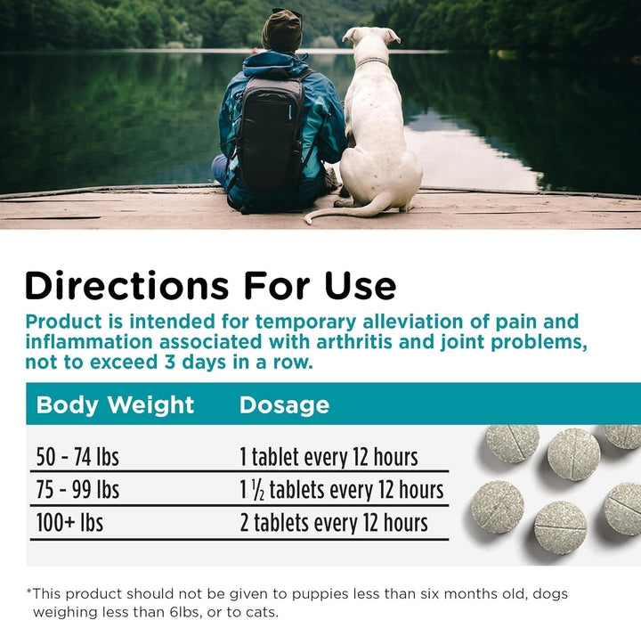 Aspirin for Dogs, Puppy Essentials, Dog Aspirin for Large Dogs, Joint Support for Seniors, Arthritis Pain Relief, 300Mg per Tablet, 75 Count