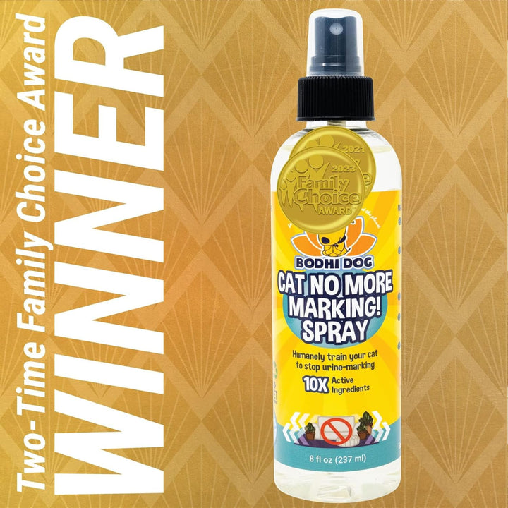 Cat No More Marking! Spray - Indoors & Outdoors Cat Urination Deterrent - Neutralizes Strong Odors from Marking - Pet-Safe Formula for Everyday Use - Made in USA (8 Fl Oz)