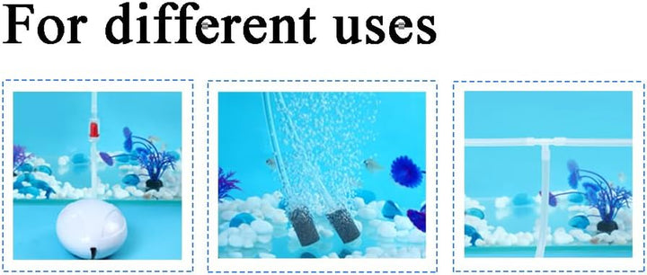 Aquarium Tubing 8 Feet, Airline Tubing, Standard 3/16” Air Hose for Fish Tank Air Pump,Hydroponics and Pond,Clear