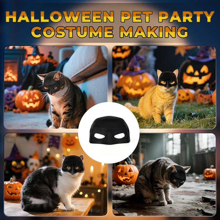 Superhero-Inspired Bat-Style Cat Mask – Adjustable Lightweight Halloween Costume for Cats, Funny Pet Cosplay Accessory for Parties, Photos & Dress-Up
