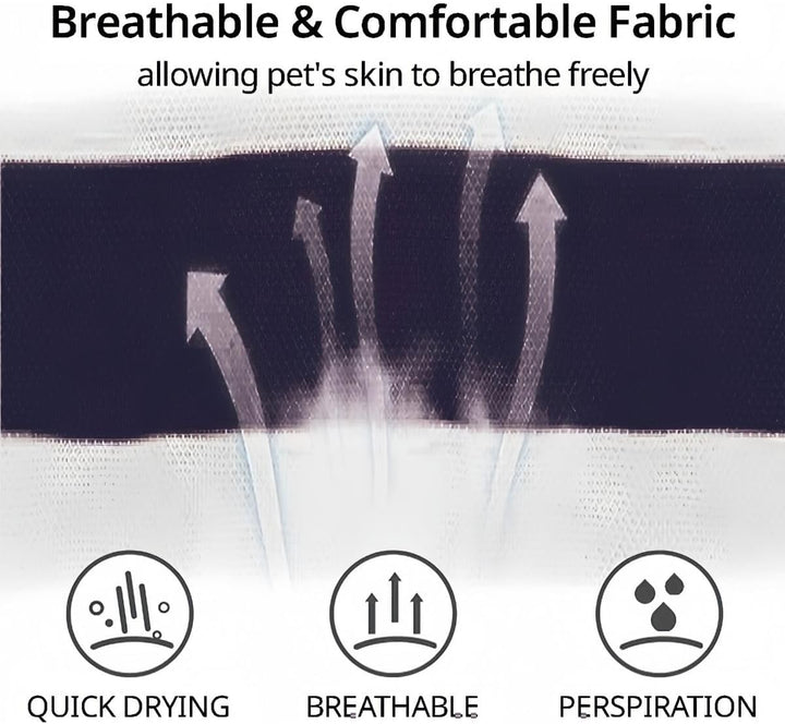 Cute Dog Clothes Boy Dog Polo Shirt for Small Medium Dogs - Summer Male Puppy T Shirts for Yorkie Poodle Shih Tzu Dachshund Kittens, Striped Collared Pet Doggie Designer Outfits Blue S