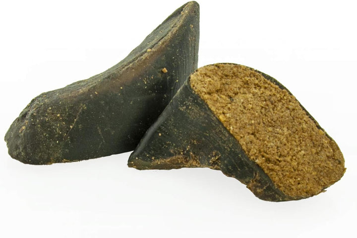 Peanut Butter Stuffed Cow Hooves - 4 Count (Pack of 1) - Natural Dog Treat, Easily Digestible, Supports Dental Health