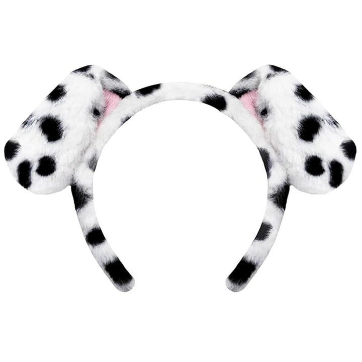 Dalmatian Ears Headband Dog Ears Headband for Women Costume Hair Accessories for Halloween Party Cosplay (Dalmatian Ears, One Size)