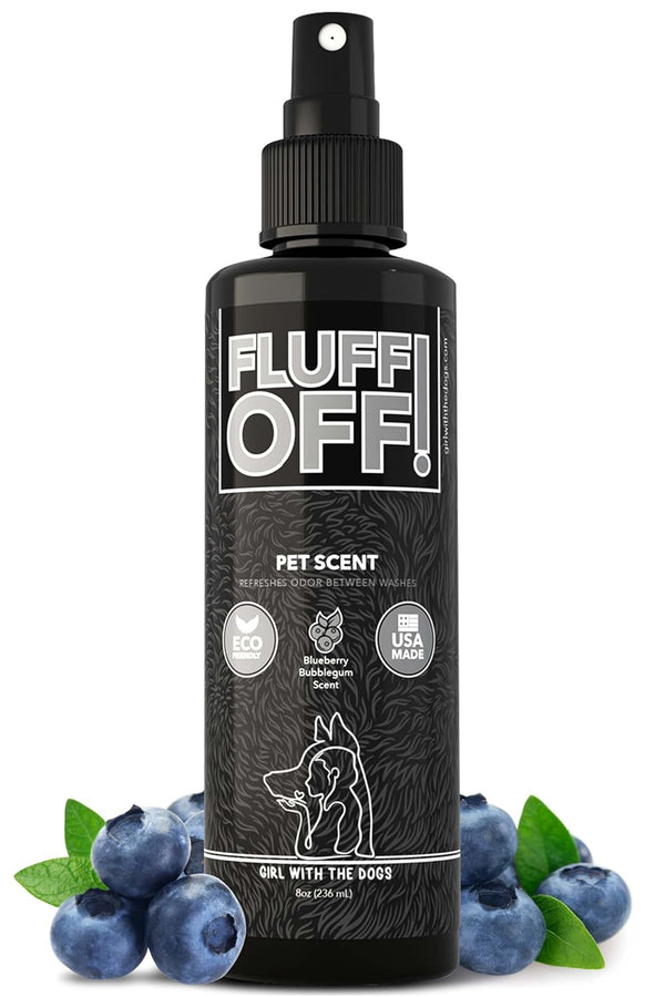 FLUFF off Pet Scent (Blueberry Bubblegum) 8 Oz - for Cats and Dogs - Made in USA