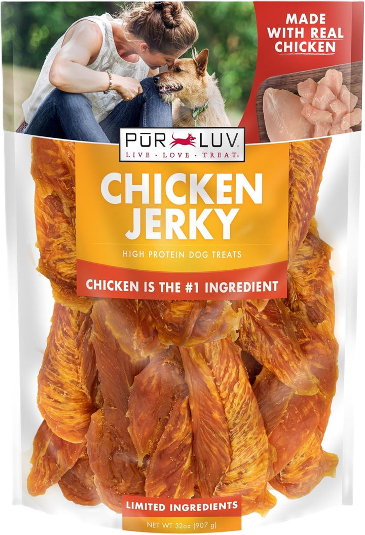 Chicken Wrapped Sweet Potato Dog Treats, Rawhide Free Jerky Wraps, Made with Real Chicken, 16 Oz, Healthy, Easily Digestible, Long Lasting, High Protein Treat, Satisfies Dog'S Urge to Chew