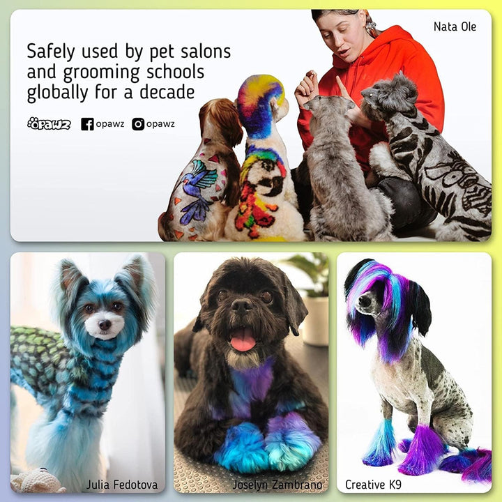 Permanent Dog Hair Dye, Pet Hair Dye Safely Used by Grooming Salons for a Decade, Pet Safe Dye Lasts over 20 Washes, Bright Color for Dogs and Horses (Adrian Pink)