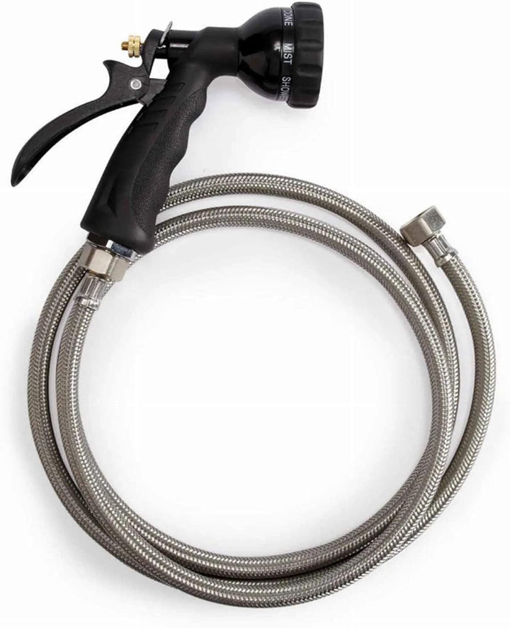 6-In-1 Spray Hoses — Versatile, Brightly Colored Hoses for Use in Pet Grooming Shops - 60", Blue