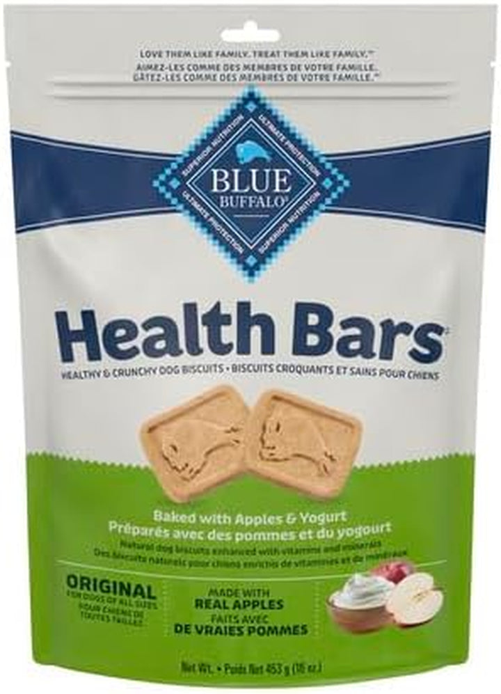 Health Bars Crunchy Dog Biscuits, Oven-Baked with Natural Ingredients, Bacon, Egg & Cheese , 16-Oz Bag