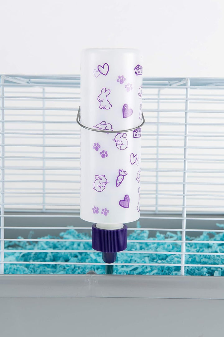 Weather Resistant Cage Water Bottles for Rabbits, Ferrets, Guinea Pigs Hamsters and Other Small Animals. (8-Ounce)