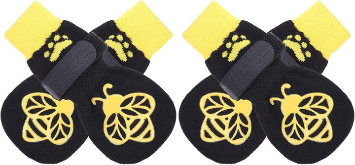 anti Slip Dog Socks to Prevent Licking Paws, Dog Shoes for Hot Pavement, Dog Booties for Small Medium Large Senior Dogs, Traction Control Boots & Paw Protectors for Hardwood Floors