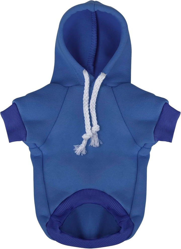 Blue Chihuahua Dog Hoodie: Keep Your Pup Warm and Stylish with a 'The Dog Face' Printed Sweatshirt, Pet Clothes, and Sweater Coat All in One - Perfect for Winter and Cool Summer Nights! M