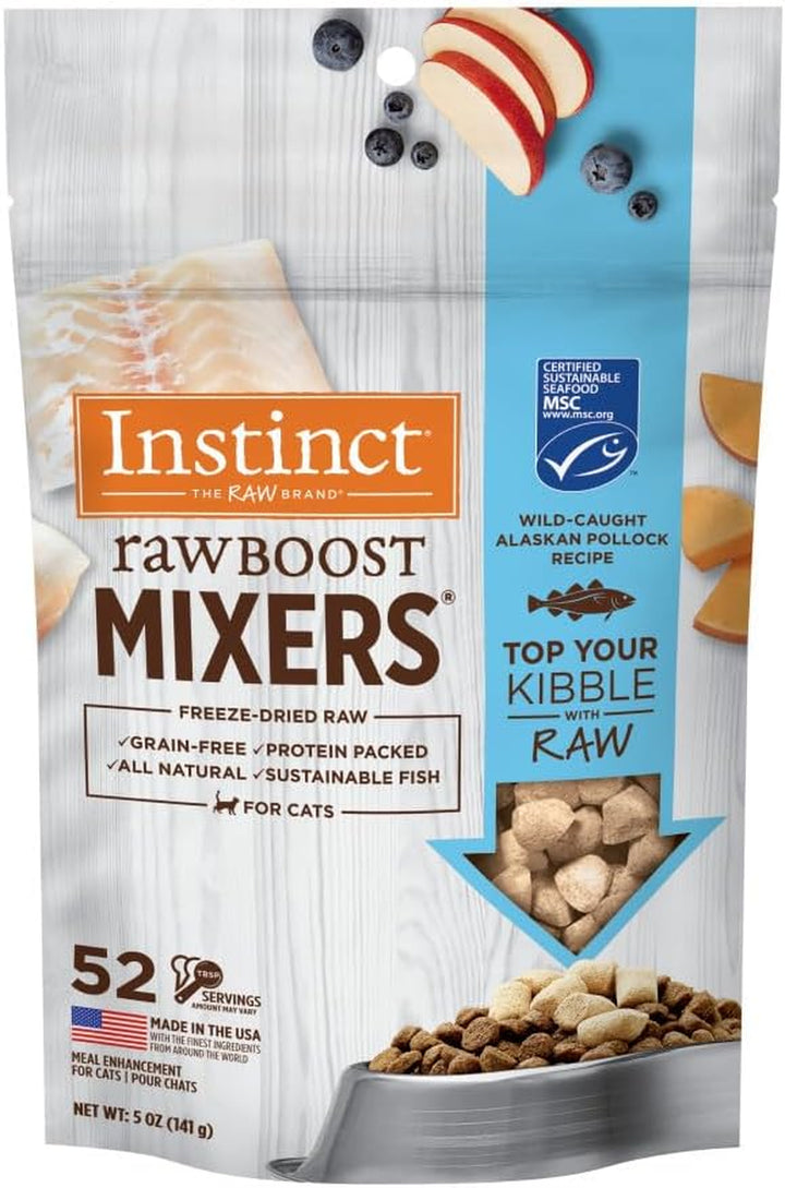 Raw Boost Mixers Freeze Dried Raw Cat Food Topper, Grain Free Cat Food Topper 6 Ounce (Pack of 1)