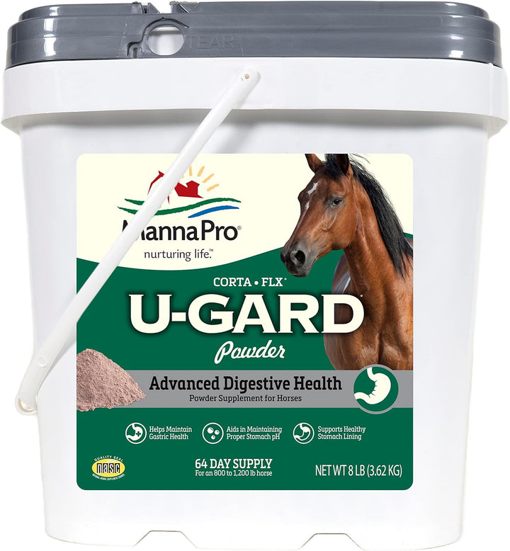 Corta-Flx U-Gard Pellets - Equine Digestive Supplement to Maintain Gastric Health - Helps Prevent Ulcer Formation - 10 LB