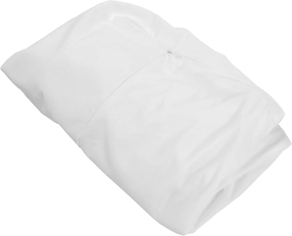 Dog Bed Liner Water-Resistant Contour Luxe Lounger Foam Mattress Protector Cover - White, Large