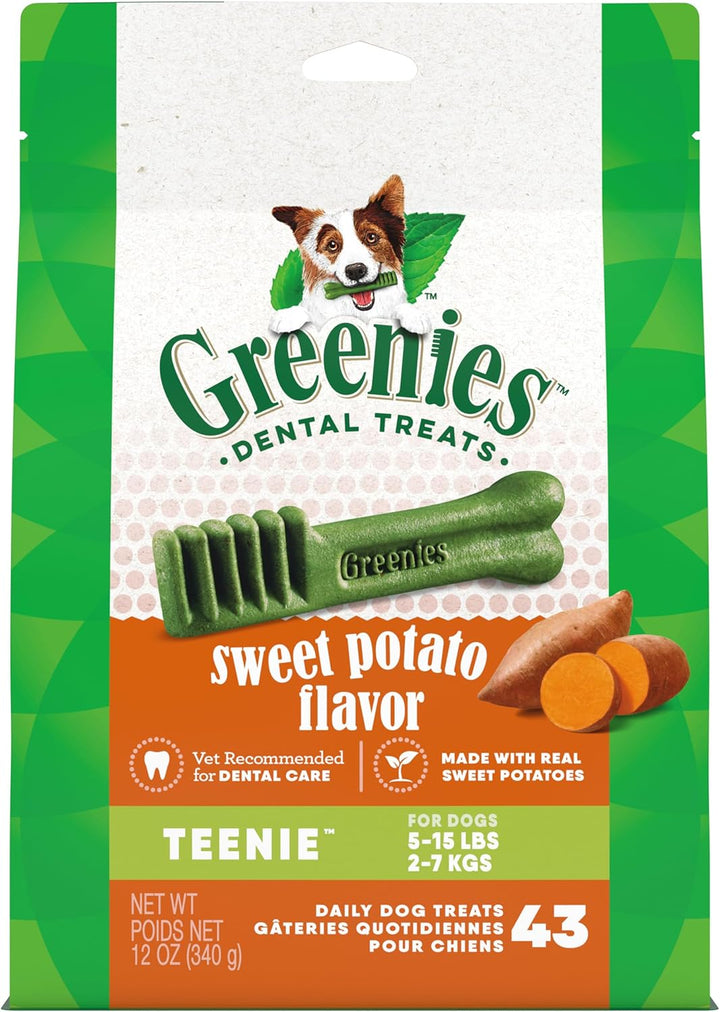 Teenie Dental Dog Treats, Mint Fresh Flavor, 12 Oz. Pack (43 Treats)
