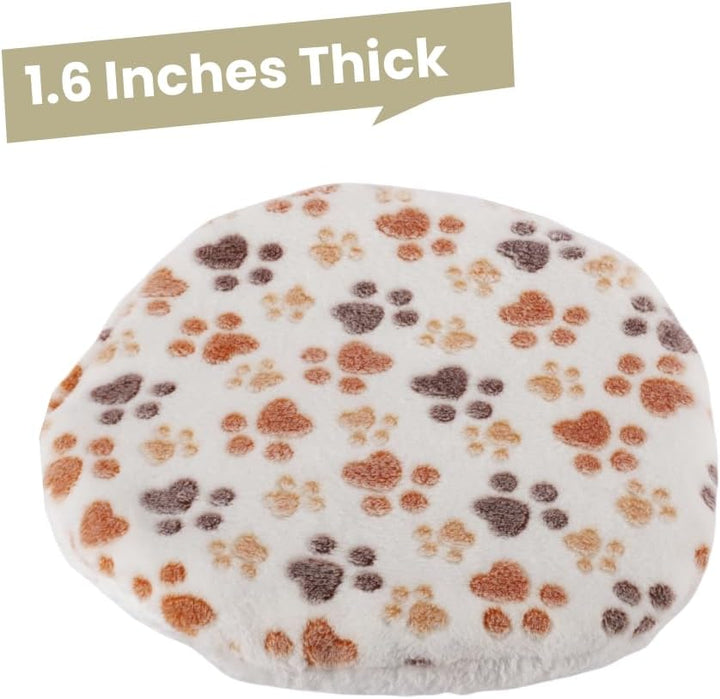 2-Pack 15“ round Soft Cat Kneading Pillow Cushion Bed for Cat Small Dog House Perch Shelf, Pad Padding for Cage Kennel