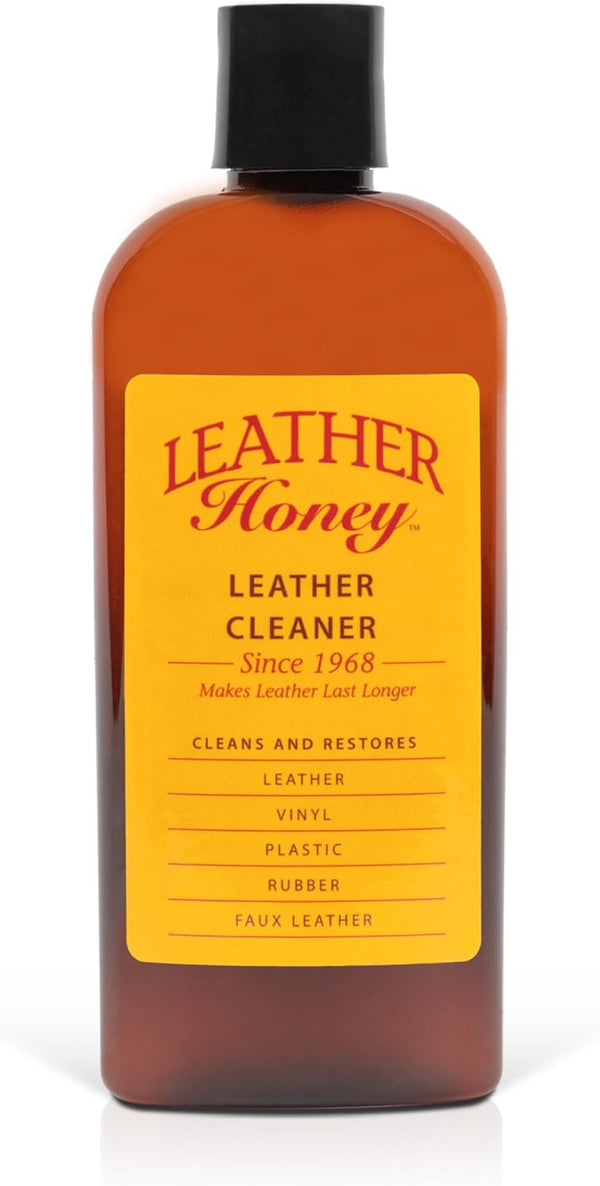 Leather Cleaner: Non-Toxic Leather Care Made in the USA since 1968. Deep Cleans Leather, Faux & Vinyl - Couches, Car Seats, Purses, Tack, Shoes & Bags. Safe Any Colors & White Leather